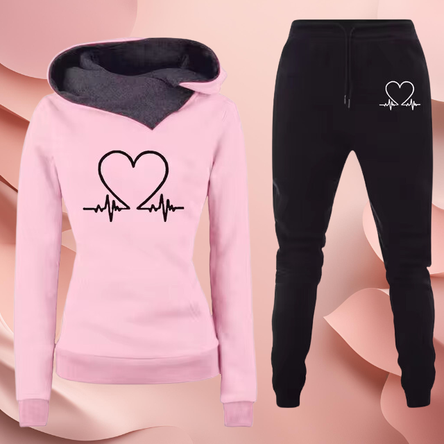 Rosa Heart | Jogging-Set zur Brustkrebsaufklärung