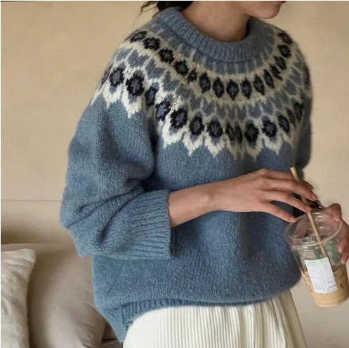 Julia™ - Stylischer Jacquardpullover