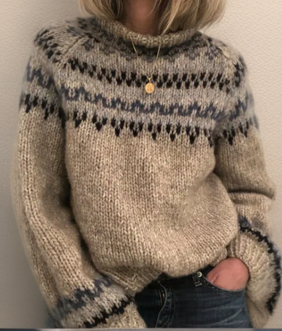 Mie™ - Eleganter Retro-Pullover