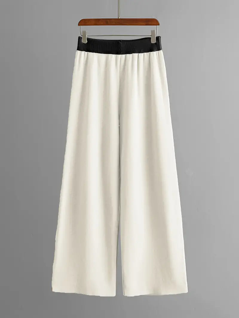 Tess | Stylisches Set aus langärmliger Strickbluse und Hose