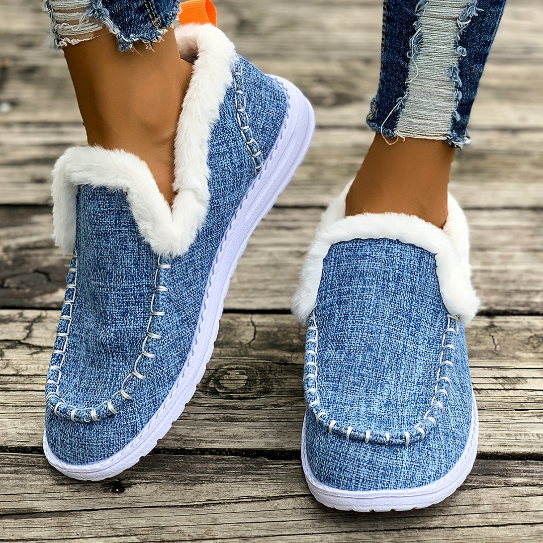 Enea – Kuschelige Winter-Sneakers im Slip-On-Stil mit Plüschfutter