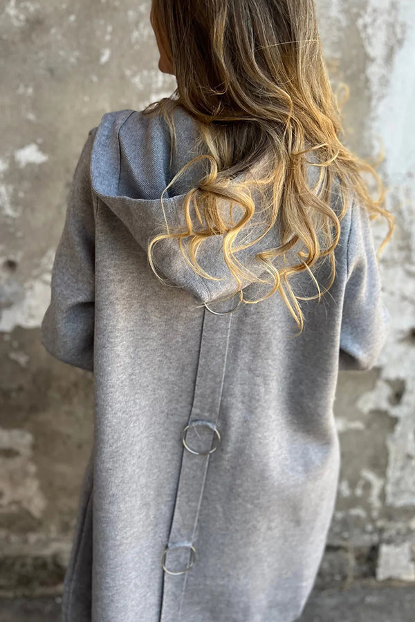Elena | Lässige Kapuzenjacke mit Knopfleiste & langen Ärmeln
