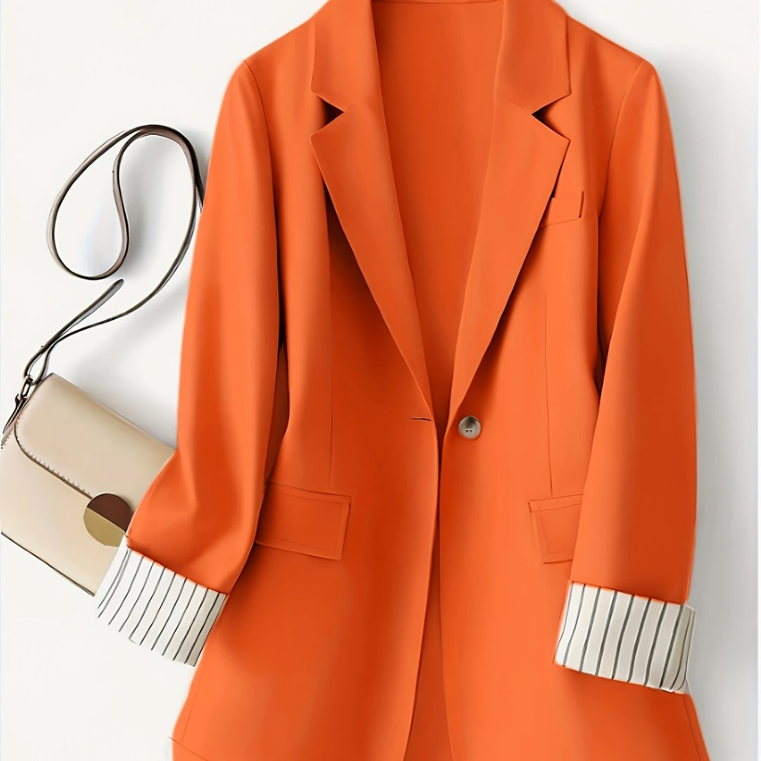 Phoebe – Elegante Damenjacke mit gestreiften Einsätzen