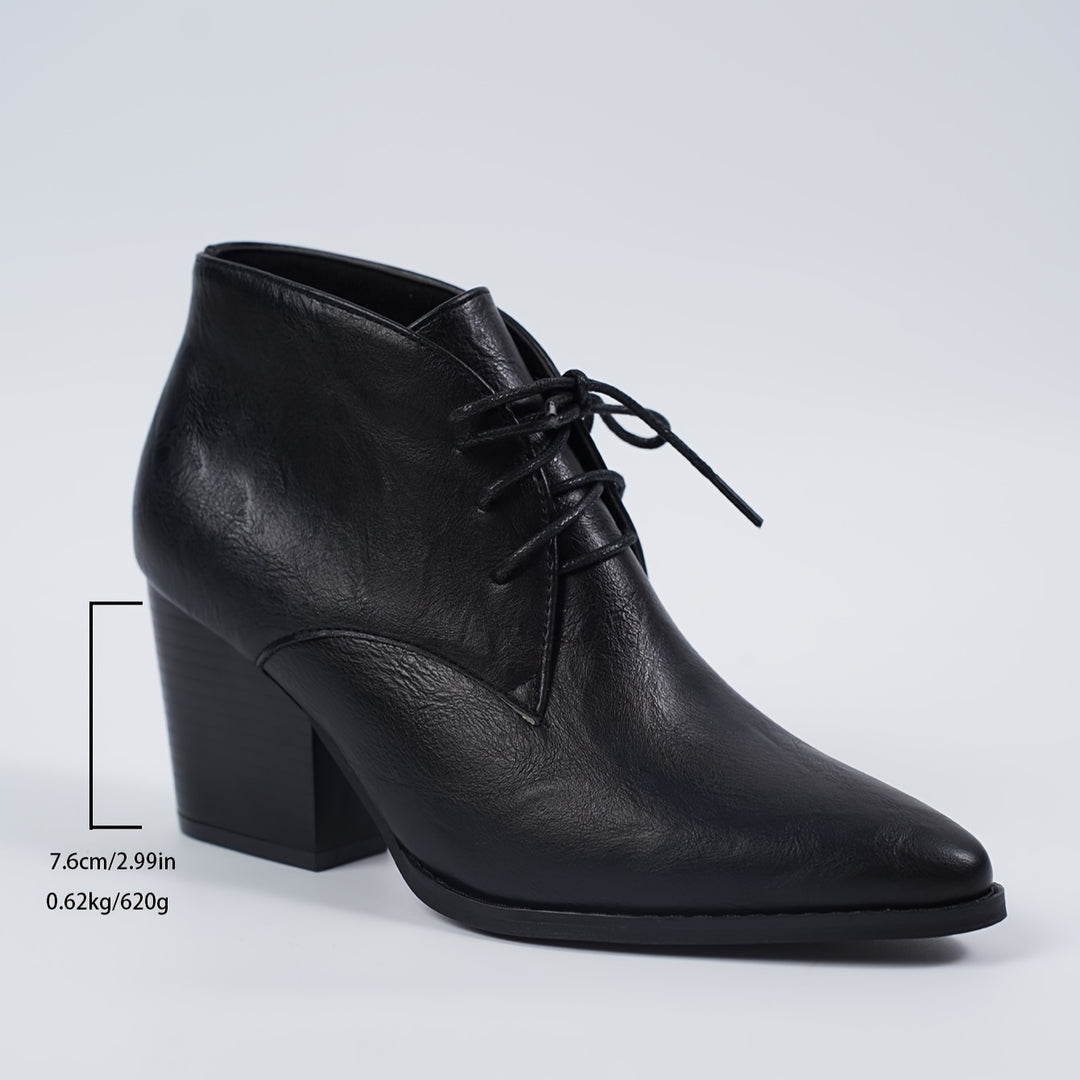 Letisha –Schnürboots mit Plateau und Spitze
