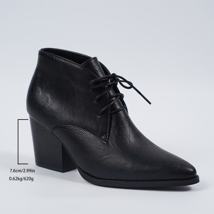 Letisha –Schnürboots mit Plateau und Spitze