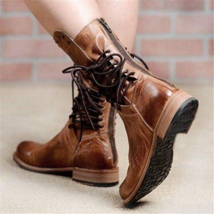 Maura  | Vegane Lederstiefel mit Schnürung