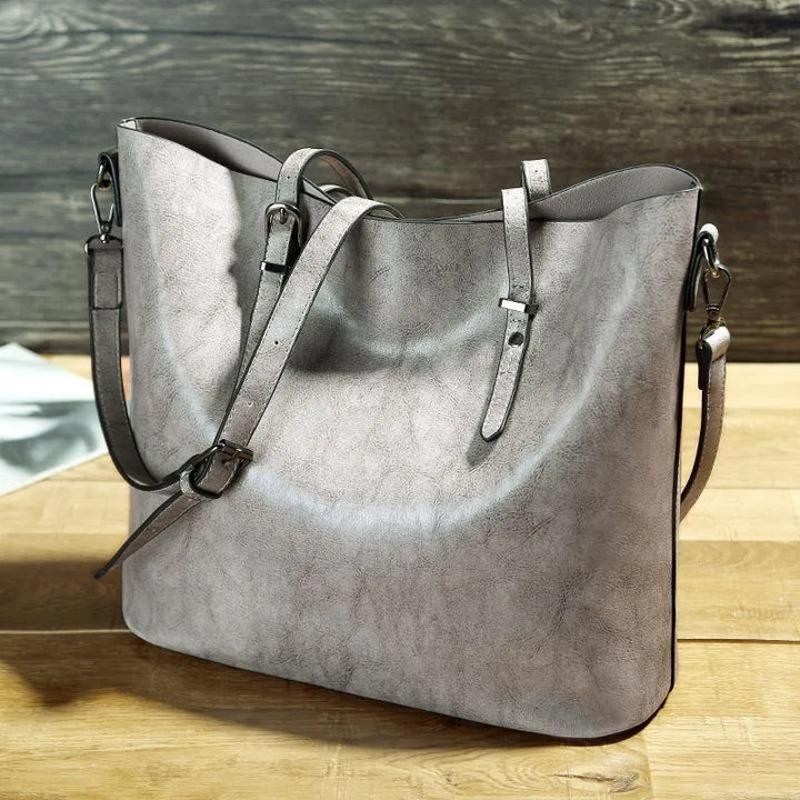 Nicole | Vintage Veganer Leder Umhängetasche