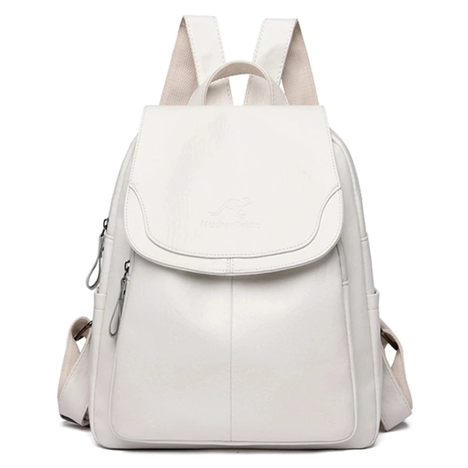 Eda | Diebstahlsicherer Veganer Lederrucksack