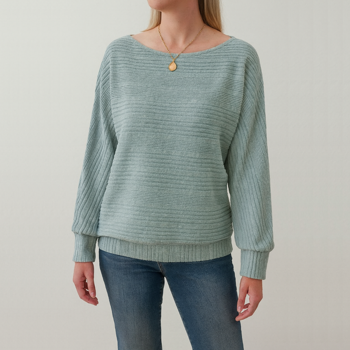 Rumi – Lockerer Strickpullover mit Fmausärmeln für Damen