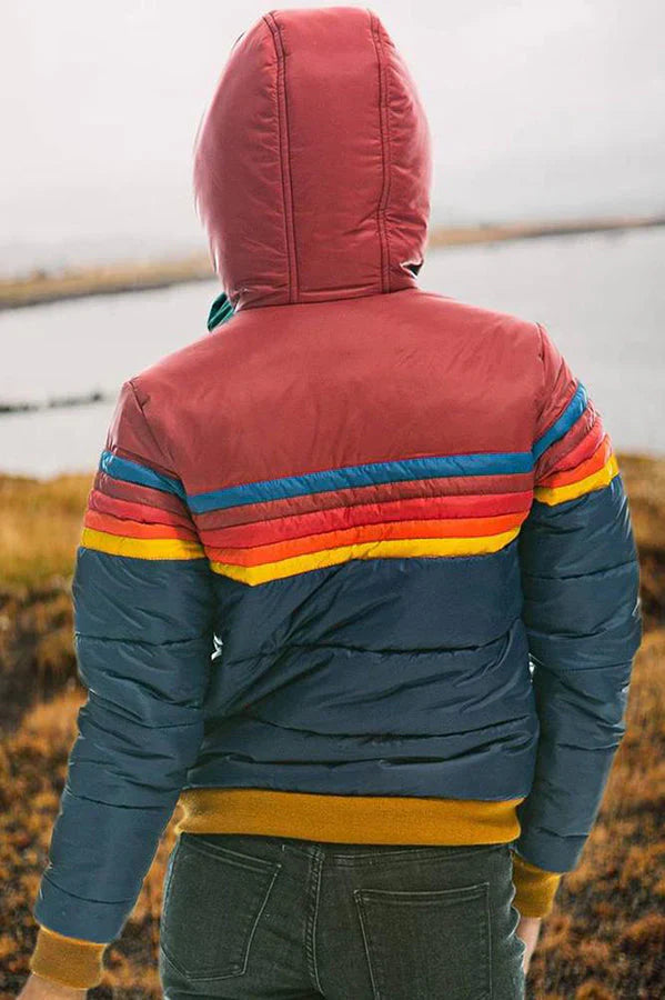 Blue Puffer | Regenbogen  Thermojacke