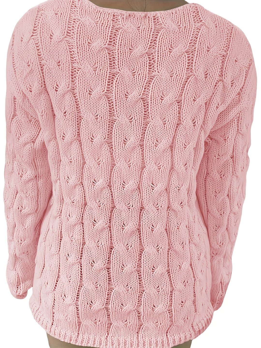 Alina | Grobstrick V-Ausschnitt Pullover für Herbst & Winter