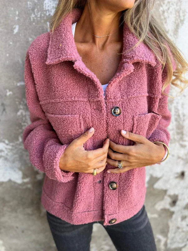 Dion | Kurze Wolljacke mit Revers