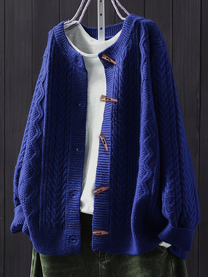 Giada – Lockerer Strick-Cardigan mit Zopfmuster