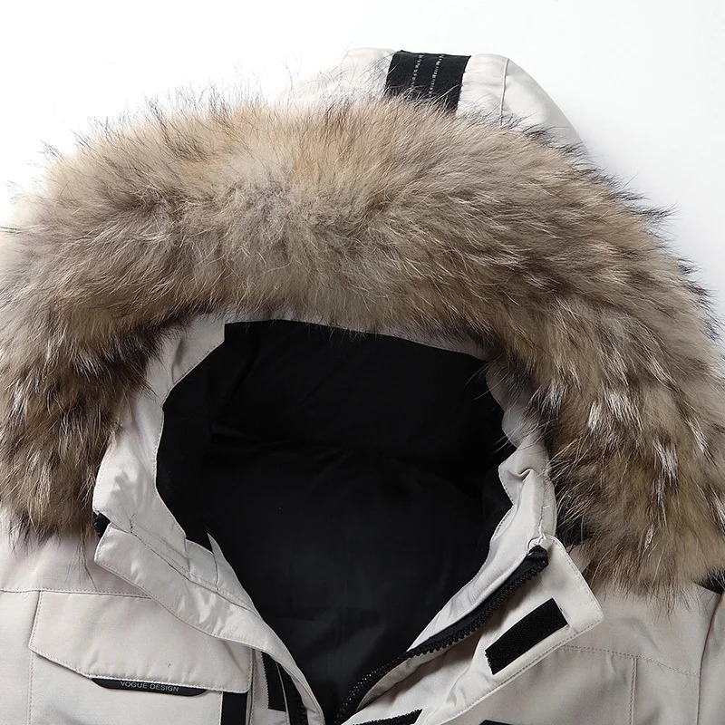 Adrian | Herren-Winterparka-Jacke mit abnehmbarem Pelzkragen