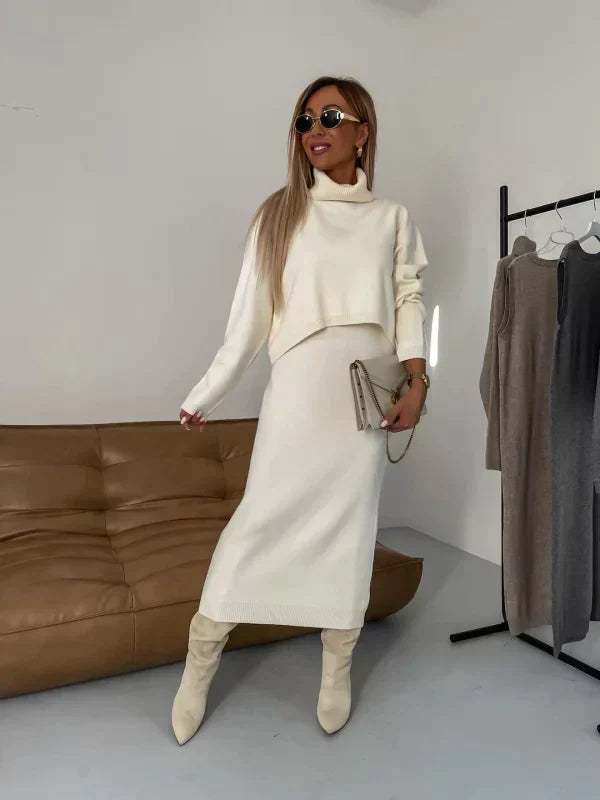 Solange™ – Kleid mit passendem Rollkragenpullover