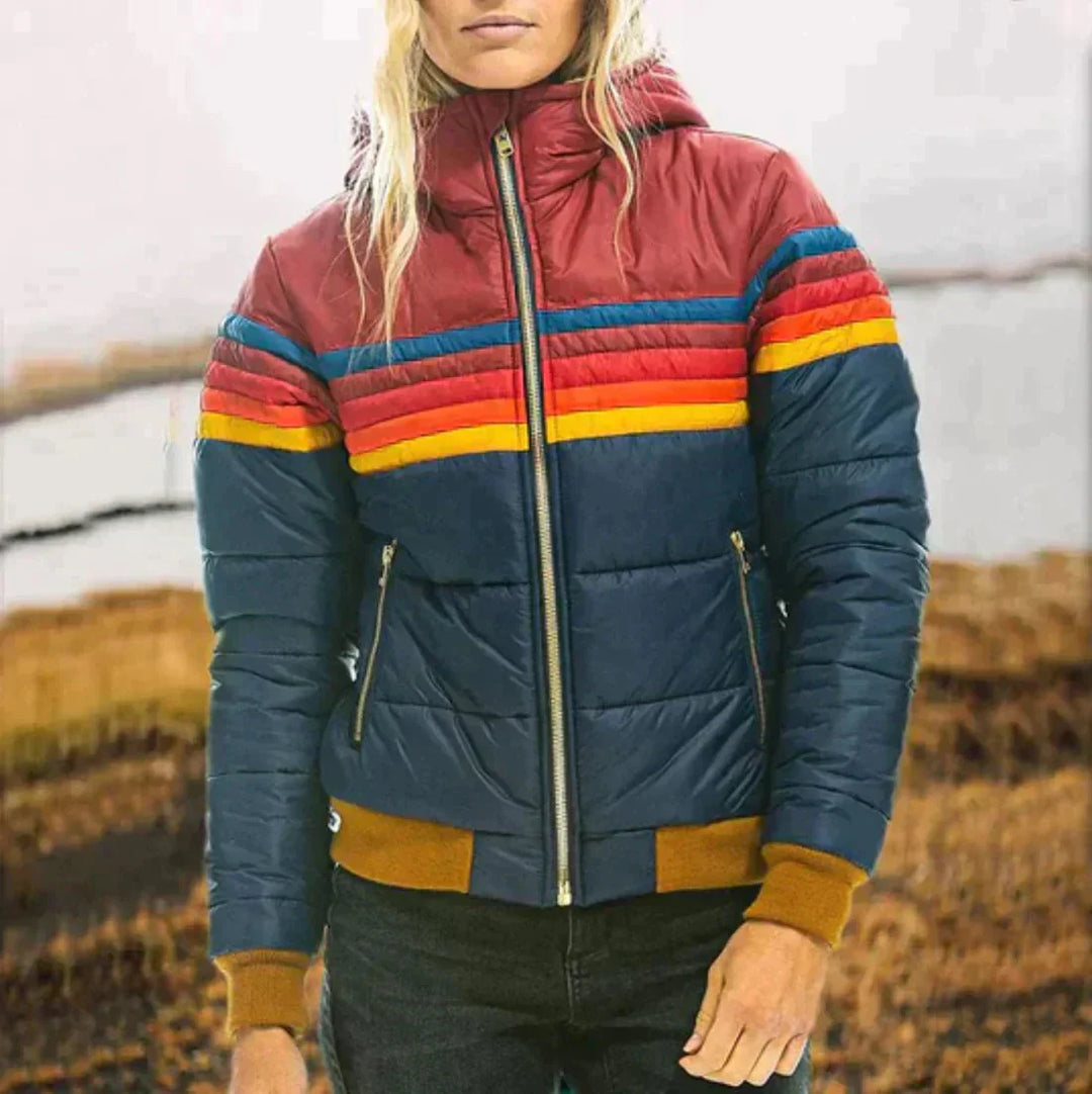 Blue Puffer | Regenbogen  Thermojacke
