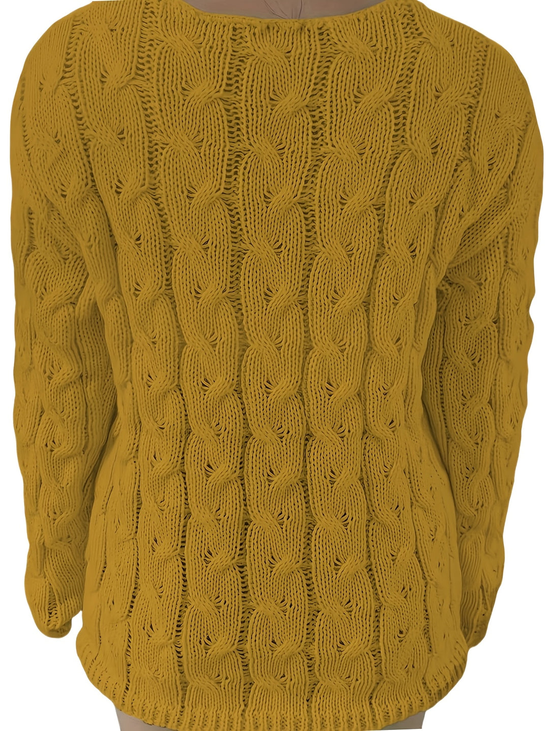 Alina | Grobstrick V-Ausschnitt Pullover für Herbst & Winter