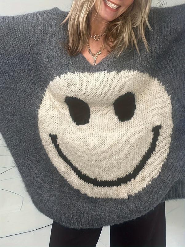 Marivic | Lockerer Pullover mit V-Ausschnitt