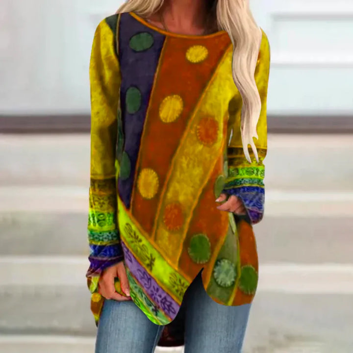 Trendige lockere Ethno-Bluse