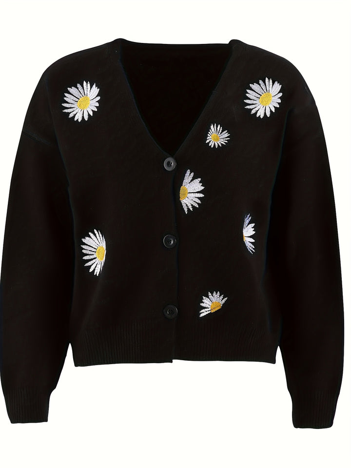 Odesa – Eleganter Damen-V-Ausschnitt-Cardigan für Herbst und Winter
