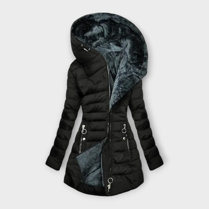 Beatrice – Warmer Mantel mit Ecopeluche-Fütterung