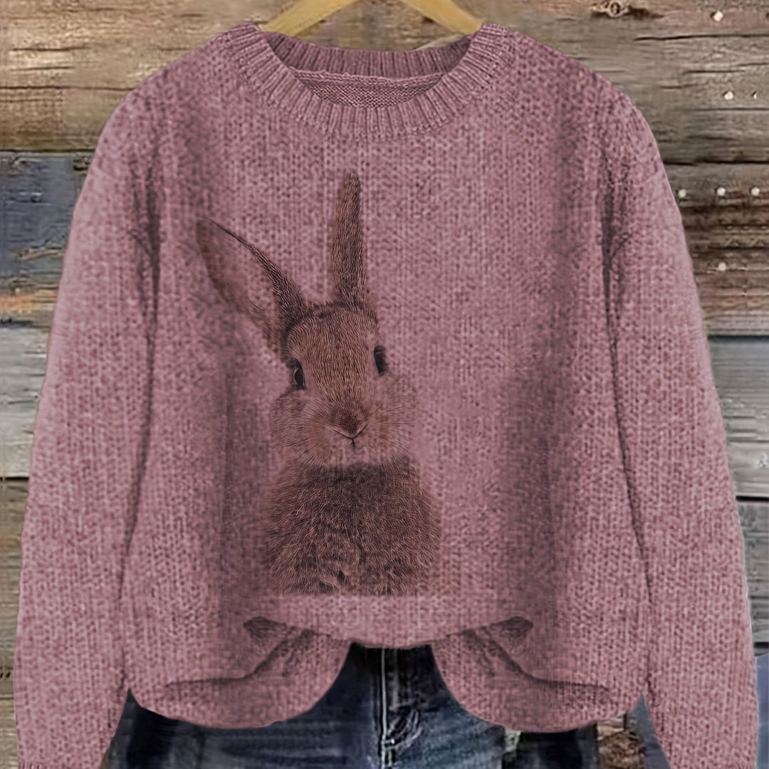 Deserae – Kuschelpullover mit süßem Hasenmotiv