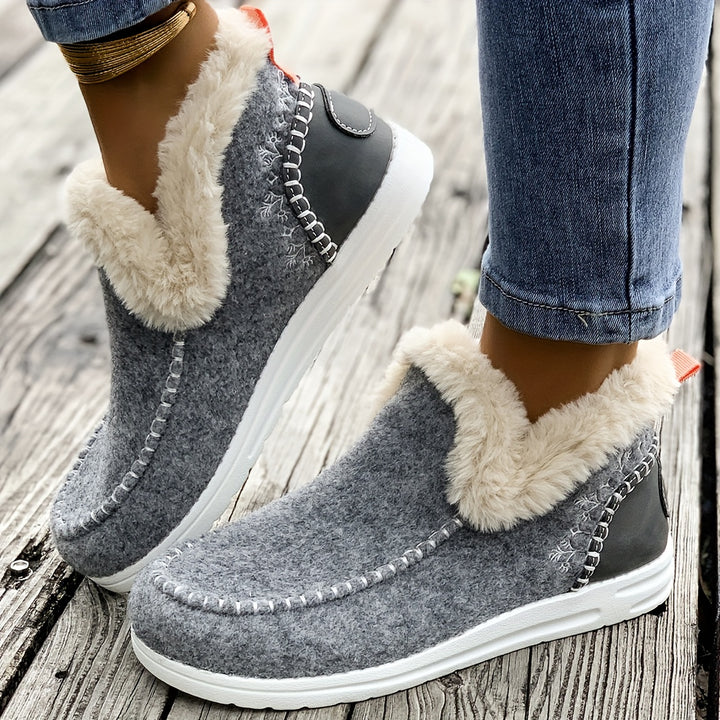 Aloisia – Plüschgefütterte Winter-Flats für Damen