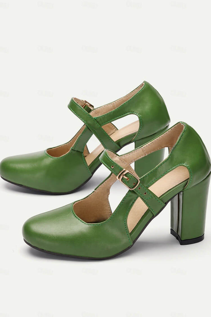 Ambra™ | T-Riemchen-Pumps mit bequemem Absatz