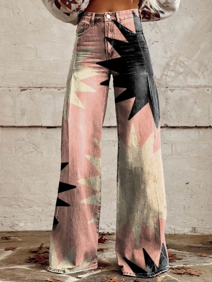 BERTHA PINKE EXPLOSION BREIT GESCHNITTETE HOSE