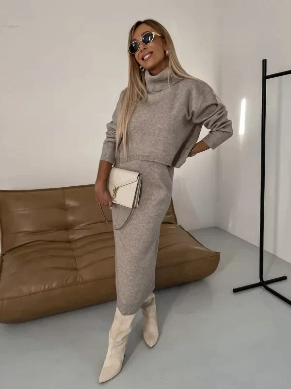 Solange™ – Kleid mit passendem Rollkragenpullover