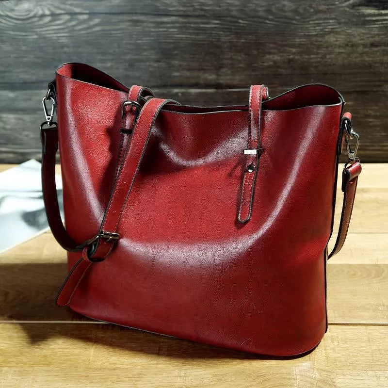Nicole | Vintage Veganer Leder Umhängetasche