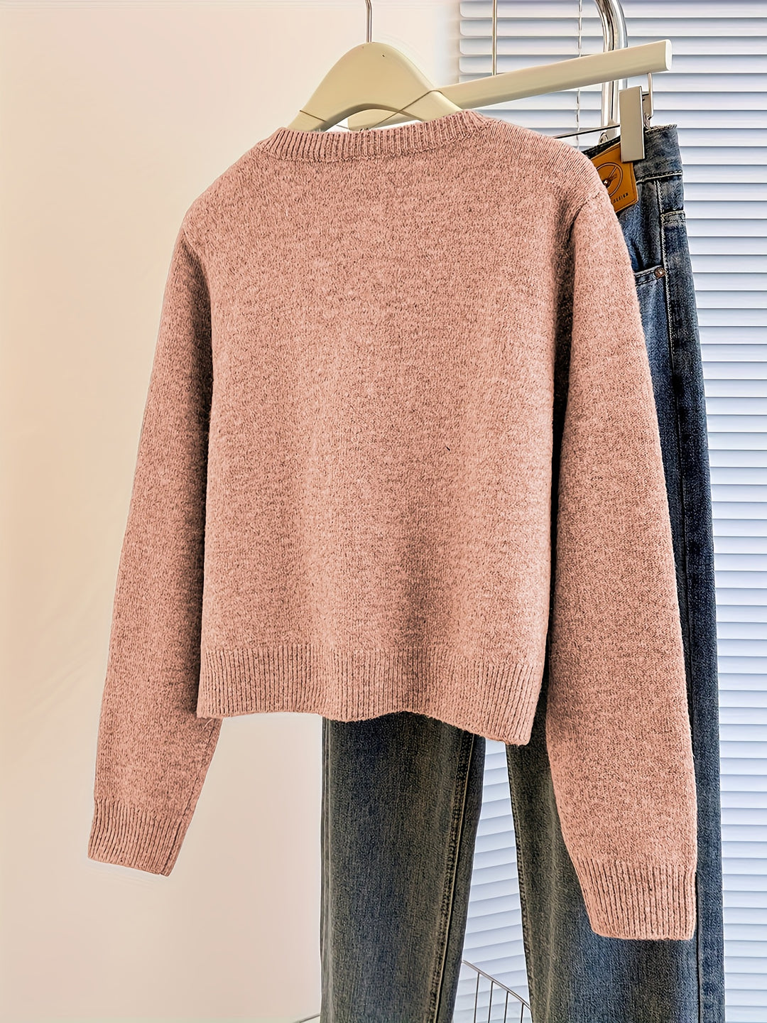 Beatriz – Damen Kurzcardigan mit Knopfleiste in Grau