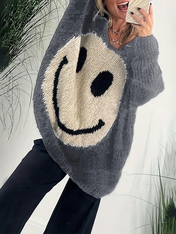 Marivic | Lockerer Pullover mit V-Ausschnitt