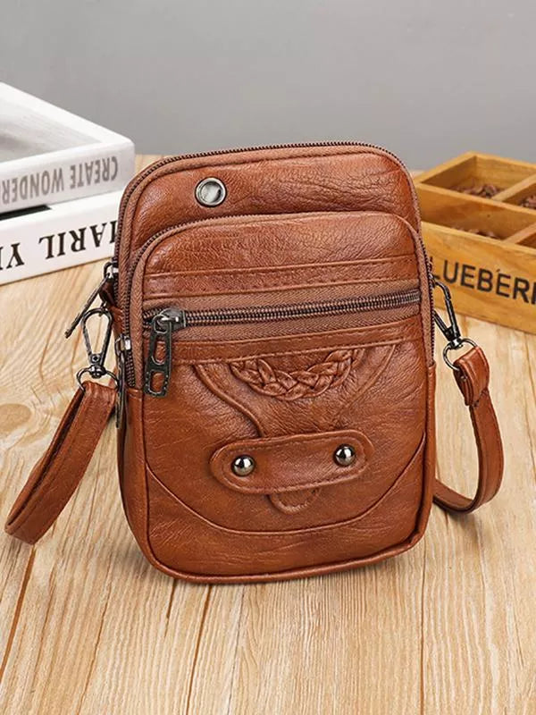 Vellana | Umhängetasche aus Vintage-Veganer Leder