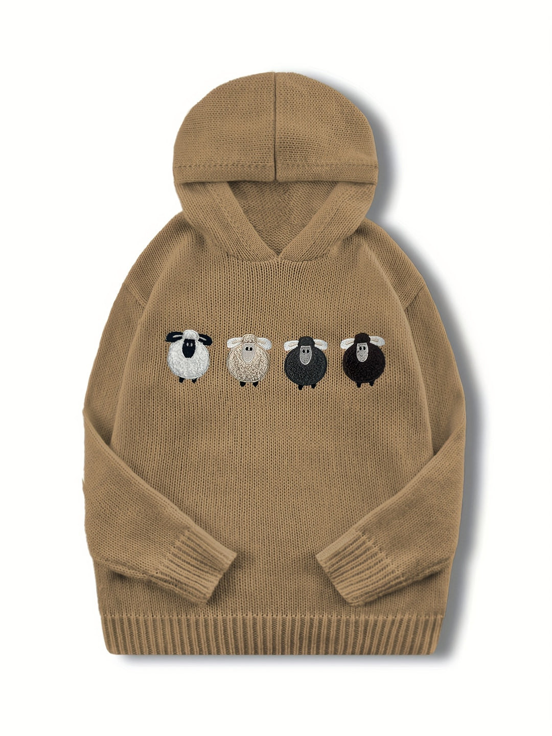 Elowen – Gemütlicher Hoodie mit Farbstreifen & Stickerei