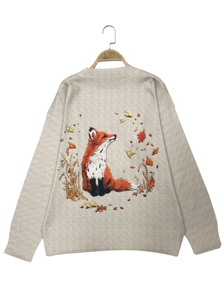 Esther – Gemütlicher Pullover mit Fuchsprint für Damen
