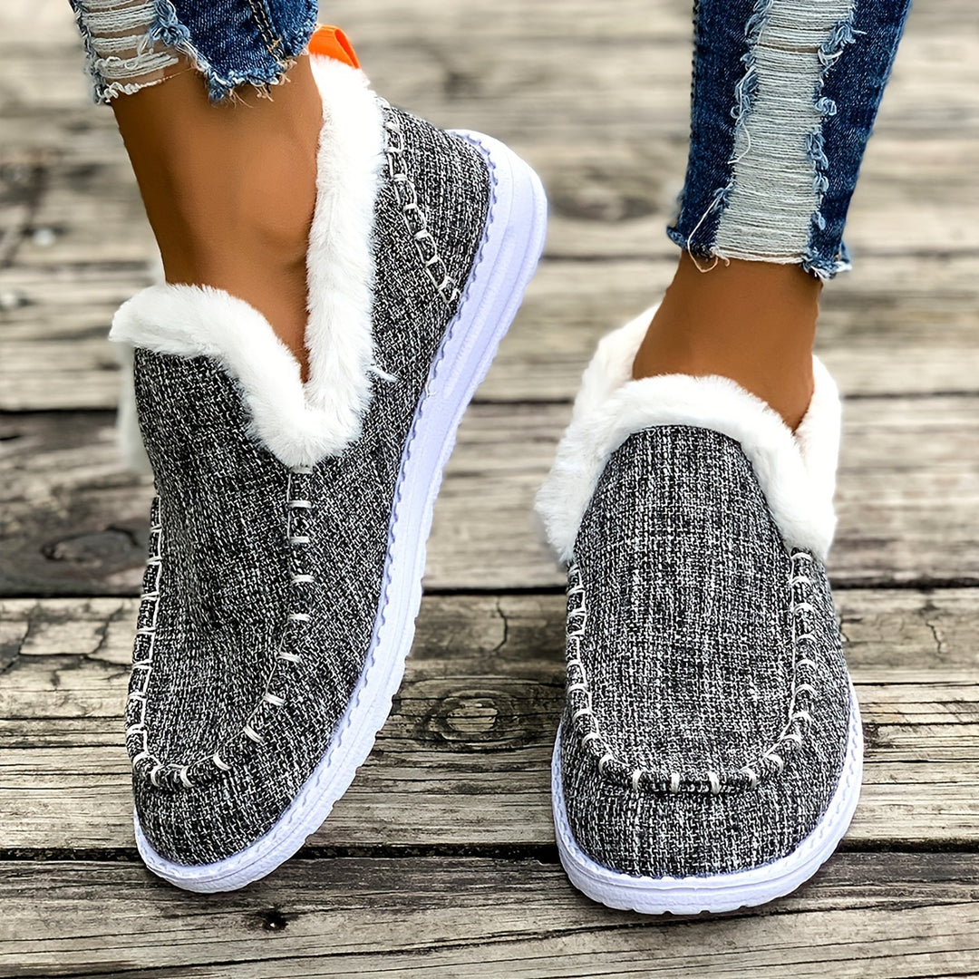 Enea – Kuschelige Winter-Sneakers im Slip-On-Stil mit Plüschfutter