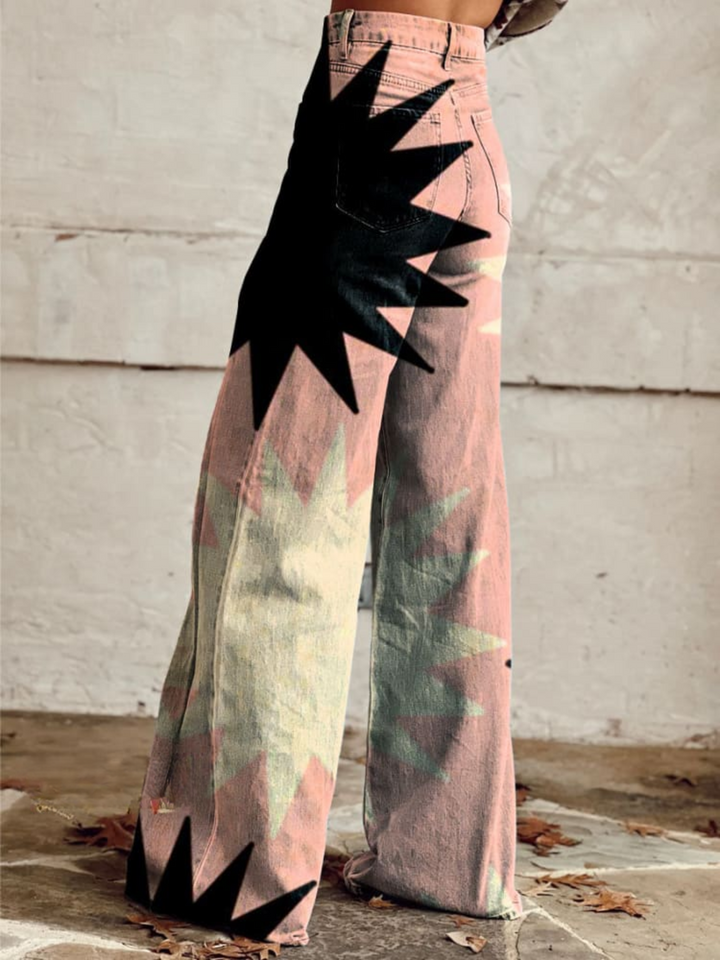 BERTHA PINKE EXPLOSION BREIT GESCHNITTETE HOSE