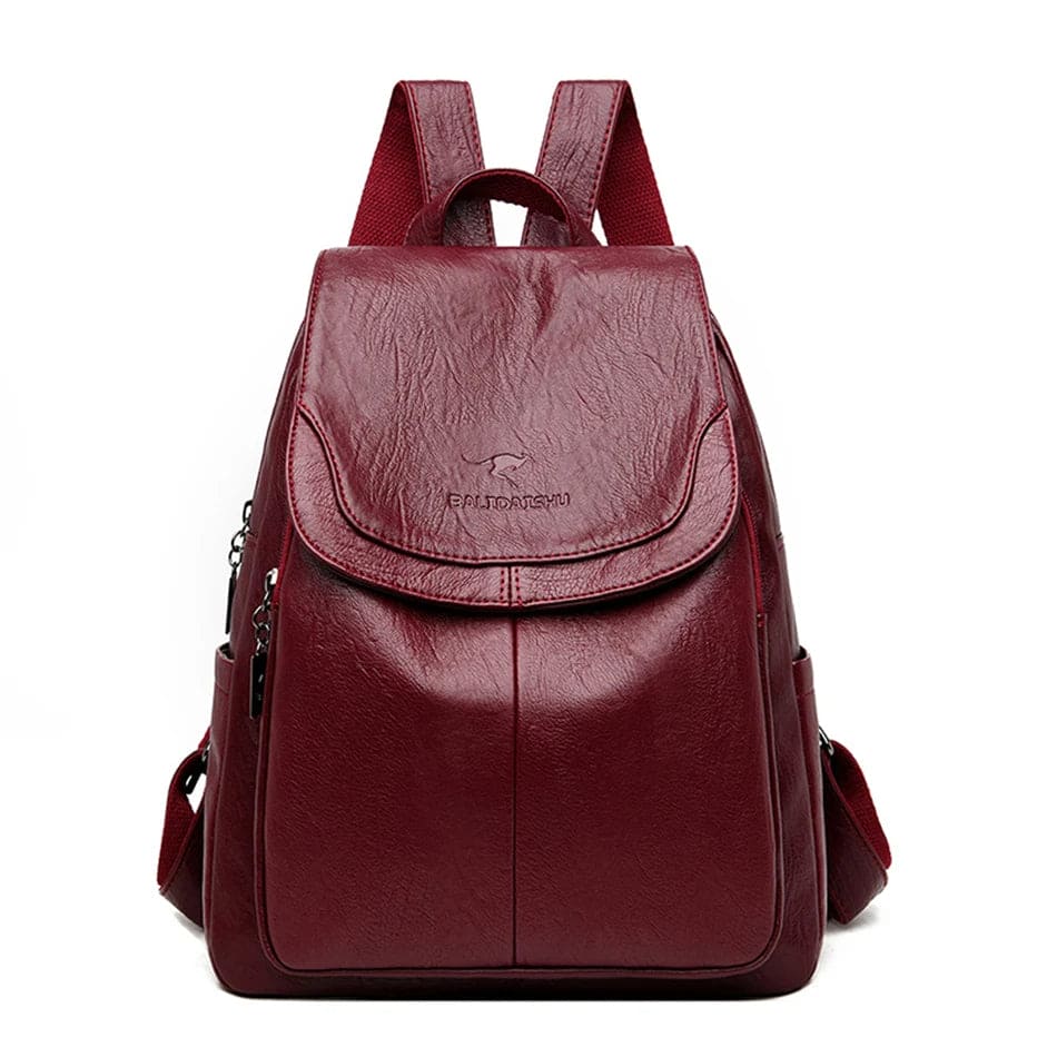 Eda | Diebstahlsicherer Veganer Lederrucksack
