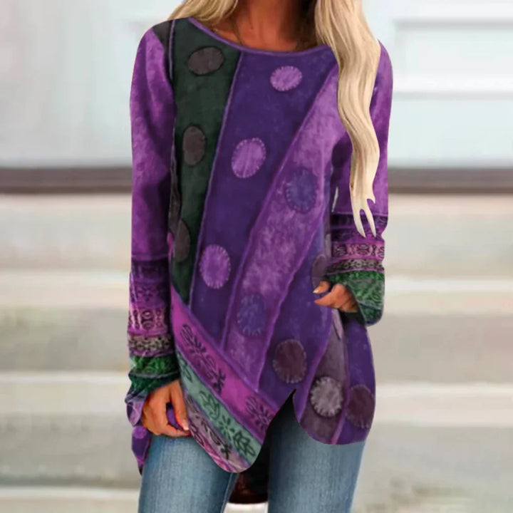 Trendige lockere Ethno-Bluse