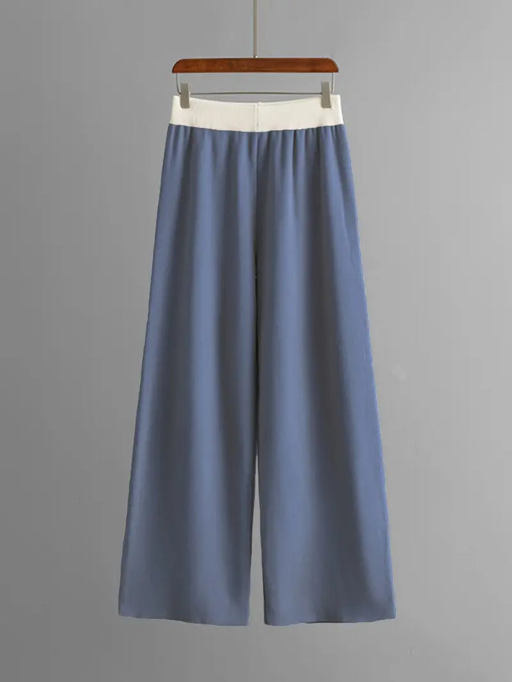 Tess | Stylisches Set aus langärmliger Strickbluse und Hose