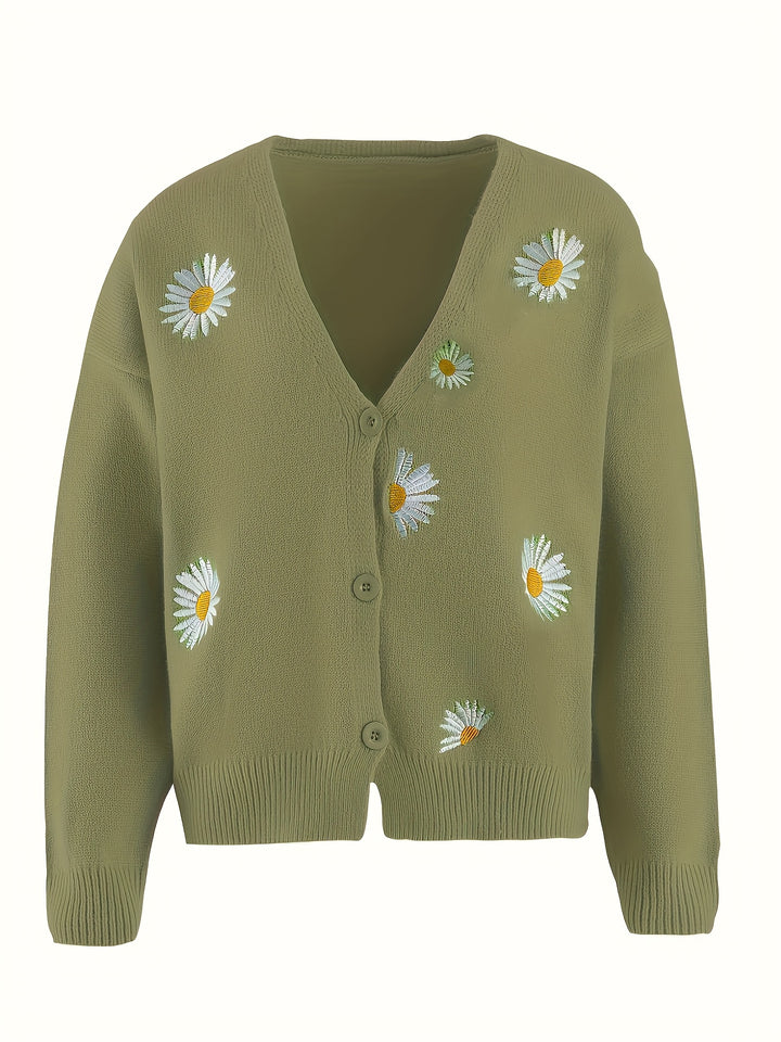 Odesa – Eleganter Damen-V-Ausschnitt-Cardigan für Herbst und Winter