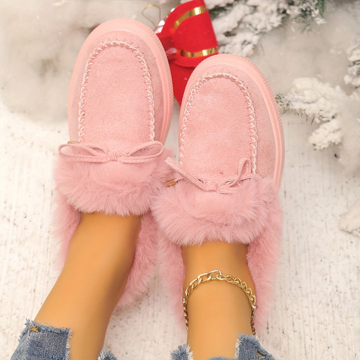 Veronique – Plüschgefütterte Winter-Boots im Slip-On-Stil