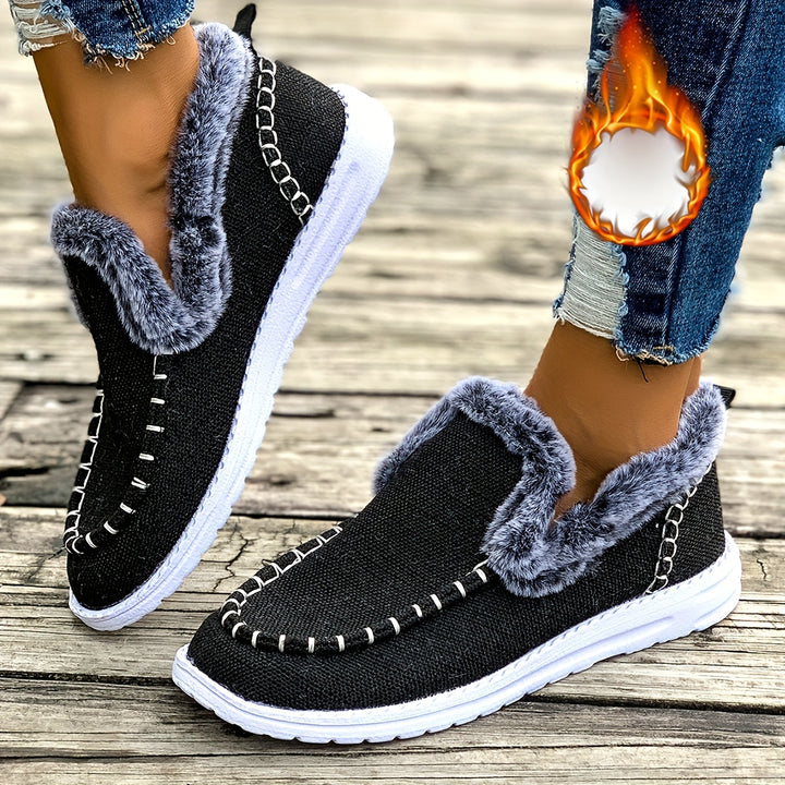 Enea – Kuschelige Winter-Sneakers im Slip-On-Stil mit Plüschfutter