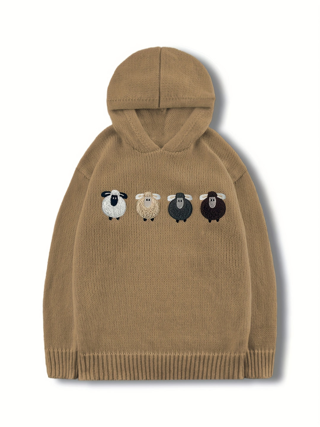 Elowen – Gemütlicher Hoodie mit Farbstreifen & Stickerei