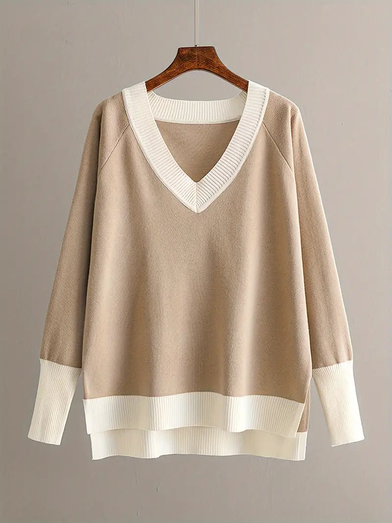Tess | Stylisches Set aus langärmliger Strickbluse und Hose