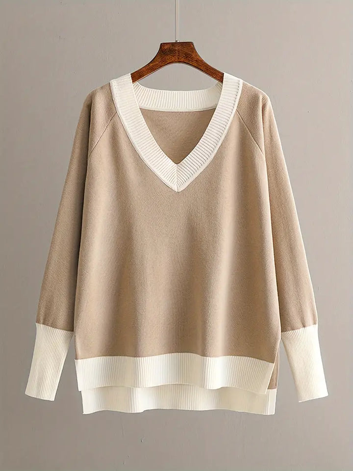 Tess | Stylisches Set aus langärmliger Strickbluse und Hose