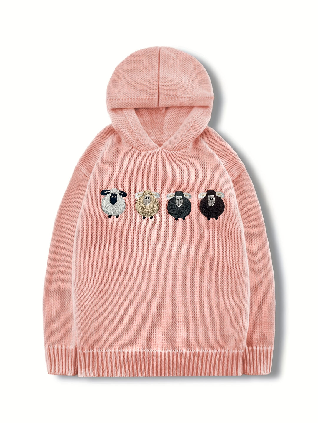 Elowen – Gemütlicher Hoodie mit Farbstreifen & Stickerei