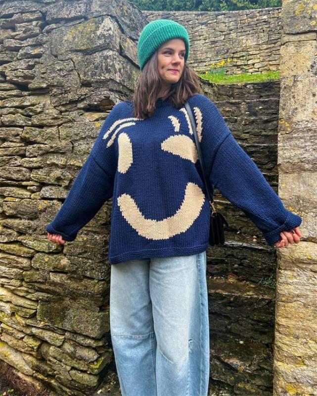 Sandy | Übergroßer Boho-Pullover