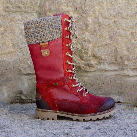 Beatrice – Halbhohe Wollstiefel mit Schnürung und seitlichem Reissverschluss (Ausverkauf 2024)